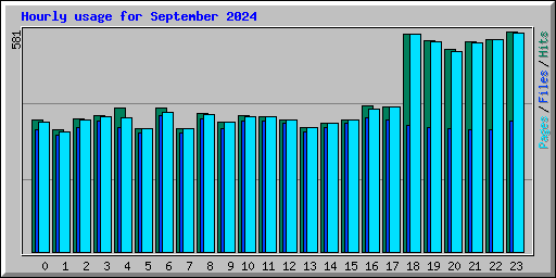 Hourly usage for September 2024