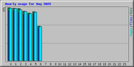 Hourly usage for May 2025