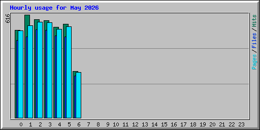 Hourly usage for May 2026