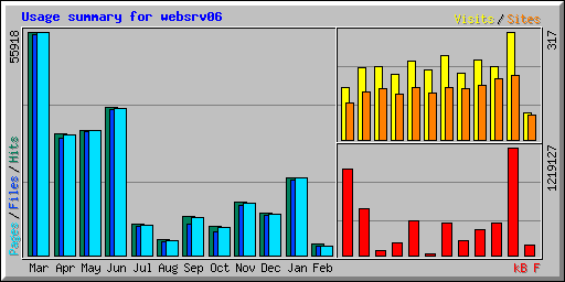 Usage summary for websrv06